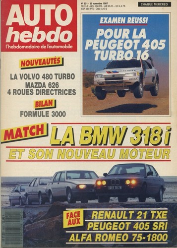 Auto hebdo 601 du - hebdo,