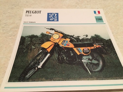 Carte moto peugeot txe80 txe - carte,